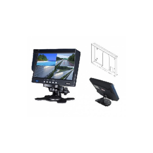 Moniteur de recul 7" Quad 12/24 volts