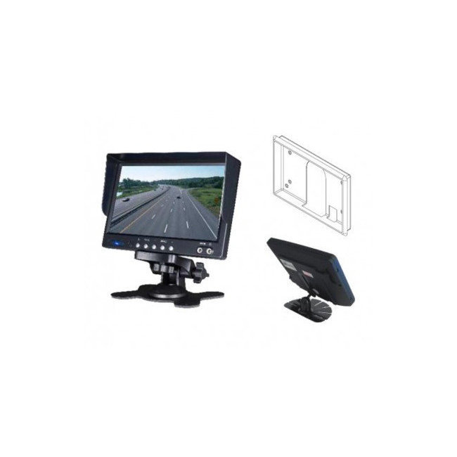 Moniteur de recul 7" Dual 12/24 volts