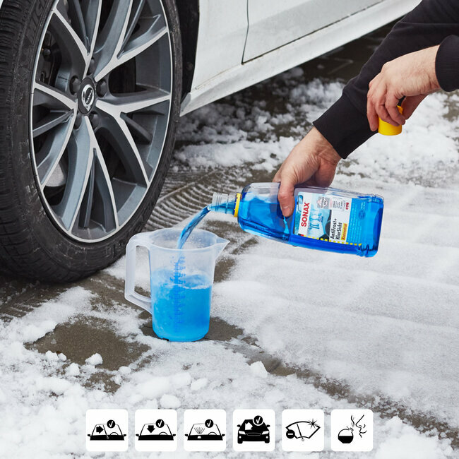 Nettoyant lave-glace anti-gel pour voiture et camion
