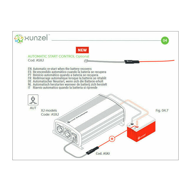 Câble de démarrage convertisseur 12/24v 220v