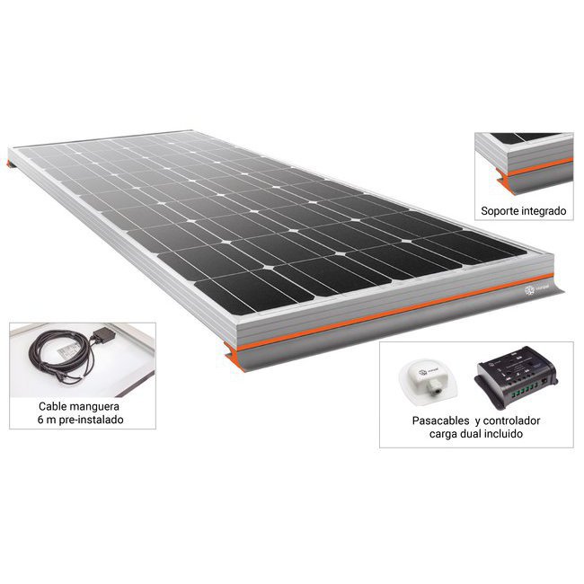 Kit photovoltaïque campingcar 100 watts 12 volts