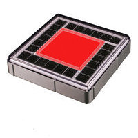 Pavé Lumineux Solaire L  20x20 cm Rouge