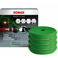 4 Pads de polissage moyen vert 85mm